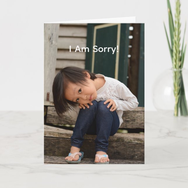 SO SORRY APOLOGY CARD DANKESKARTE (Vorderseite)