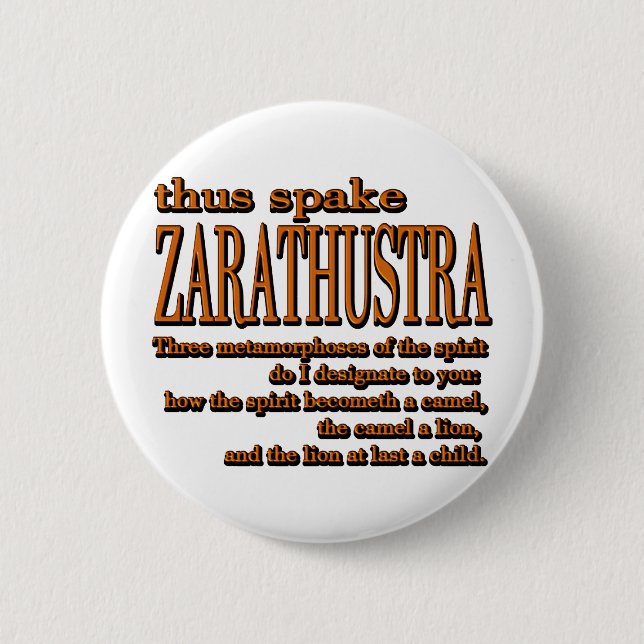 So Spake Zarathustra Button (Vorderseite)