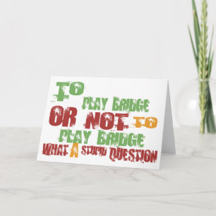 So spielen Sie Bridge Karte