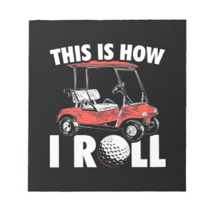 So spielt die Golfer Rolle Notizblock