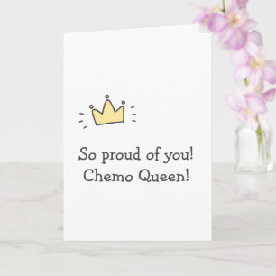 So stolz auf dich! Chemo Queen! Niedlicher Krebs w Karte