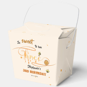 So süß, drei zu sein, süße Honigbiene 3. Geburtsta Geschenkschachtel