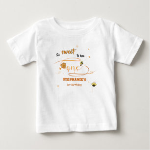 So süß, eine niedliche Honigbiene zu sein, zum 1.  Baby T-shirt