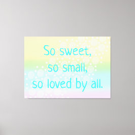 So süß, so kleine Rainbow Baby Kinderzimmer Art Leinwanddruck