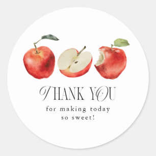 So Sweet Apple Hochzeitsgunst   Runder Aufkleber