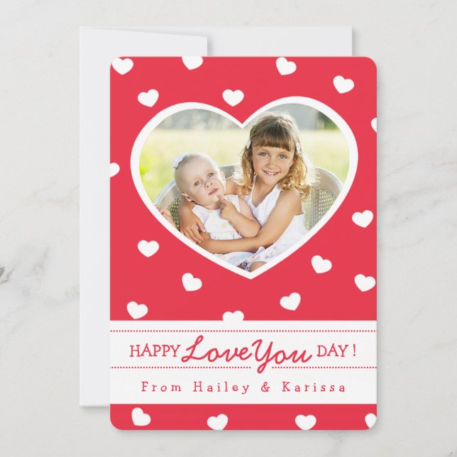 So Sweet Hearts Valentine Carte photo / Rouge (Devant)