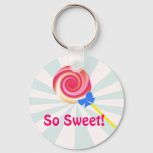 So Sweet Swirl Lollipop Schlüsselanhänger