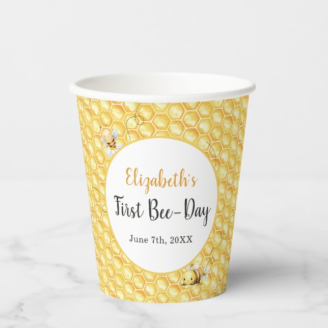 So Sweet To Bee Birthday Pappbecher (Vorderseite)