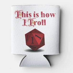 So troll ich - kritische RPG-Würfel Dosenkühler
