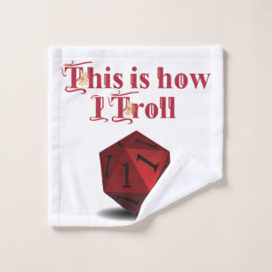 So troll ich - kritische RPG-Würfel Waschlappen