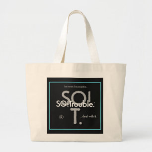 SO!Trouble Logos und Schlagzeilen Jumbo Stoffbeutel