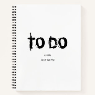 So tun Sie mit Name und Date-Notebook Notizbuch