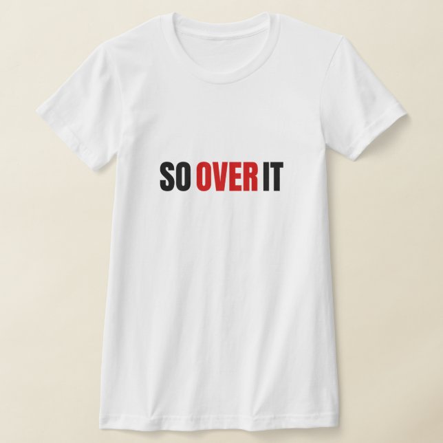 So über es kühne Schriftart T-Shirt (schwarz) (Ablage )
