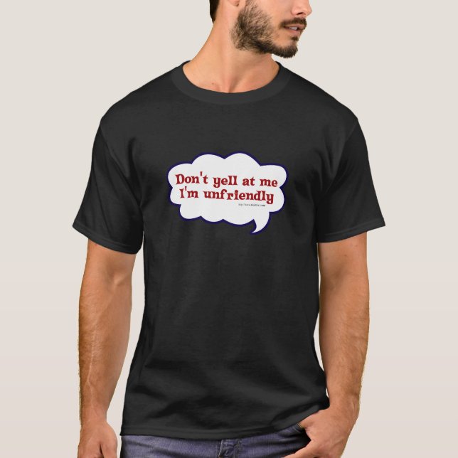 So unfreundlich und komisch Slogan T-Shirt (Vorderseite)