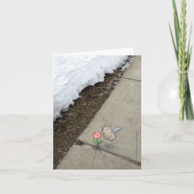 So unwahrscheinlich wie Frühling Karte (Vorderseite)