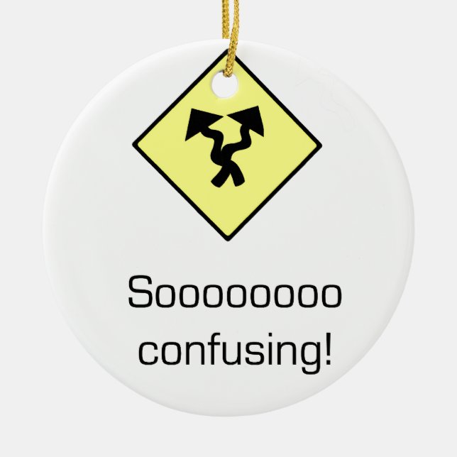 So verwirrend keramik ornament (Vorne)