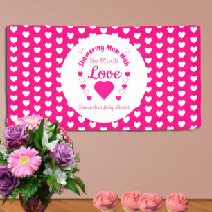 So viel Liebe Babydusche Banner