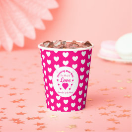 So viel Liebe Babydusche Pappbecher