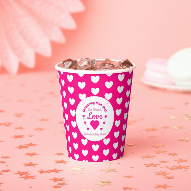 So viel Liebe Babydusche Pappbecher (Insitu)