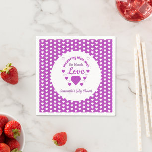 So viel Liebe Babydusche Serviette