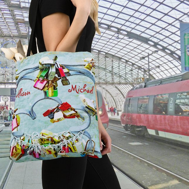 So viel Liebe! Liebe sperrt für ewige Liebe Tasche (Von Creator hochgeladen)