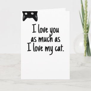 So viel wie meine Katze Feiertagskarte