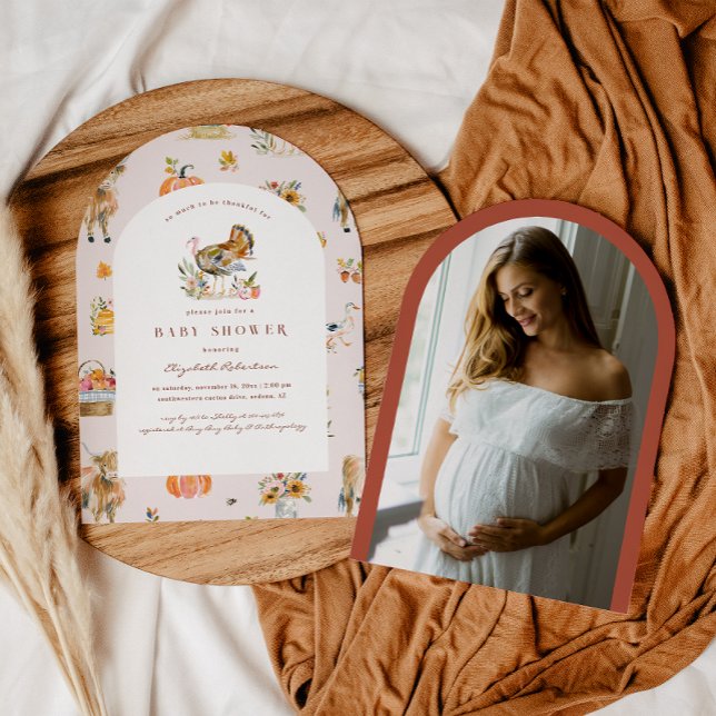 So viel zu danken für | Babydusche im Herbst Einladung (Von Creator hochgeladen)