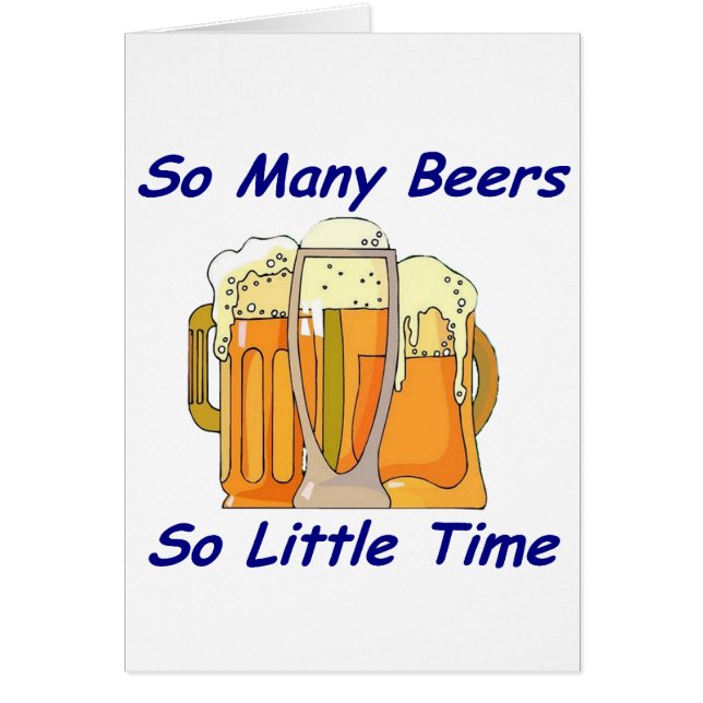 So viele Biere, so wenig Zeit (Vorne)