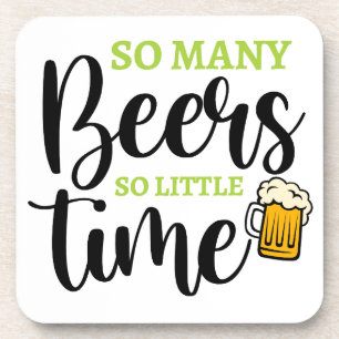 So viele Biere Untersetzer Set - Funny Beer Quote
