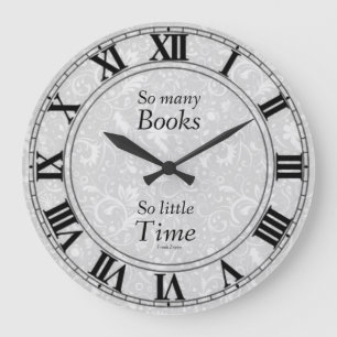 So viele Buch-Uhr Große Wanduhr