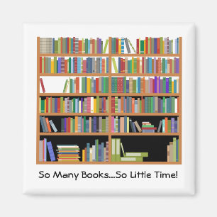So viele Bücher (kundengerecht) Magnet