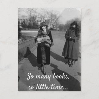 So viele Bücher Postkarte