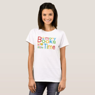 So viele Bücher so wenig Zeit - Bücherwurm Zitat T-Shirt