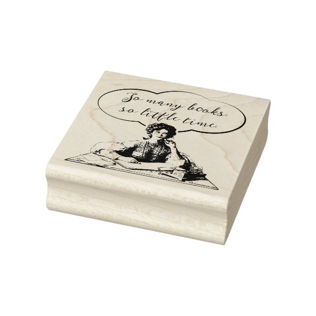 SO VIELE BÜCHER SO WENIG ZEIT GUMMISTEMPEL (Stempel)