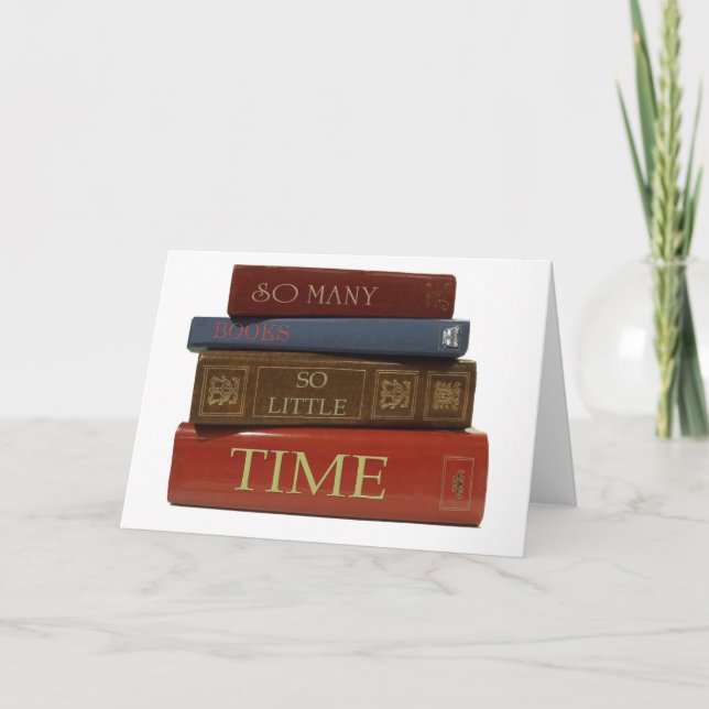 So viele Bücher so wenig Zeit Karte (Vorderseite)
