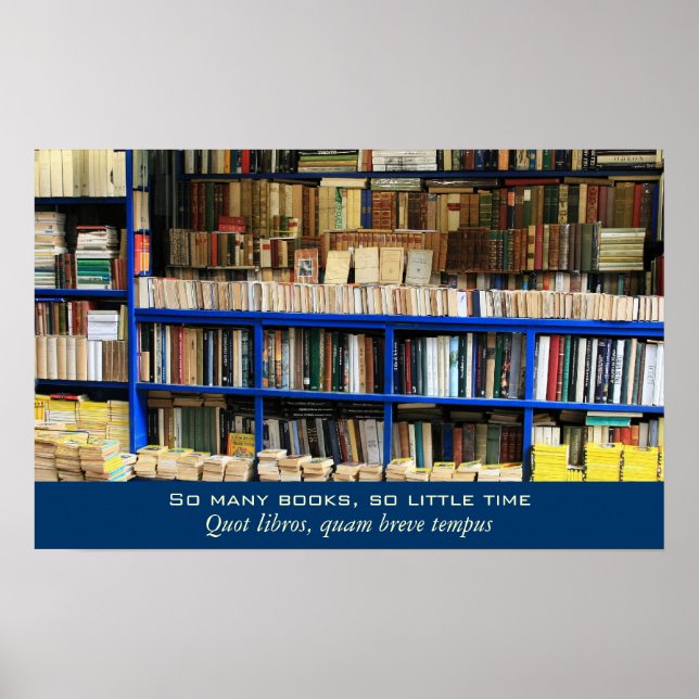 So viele Bücher so wenig Zeit Poster (Vorne)