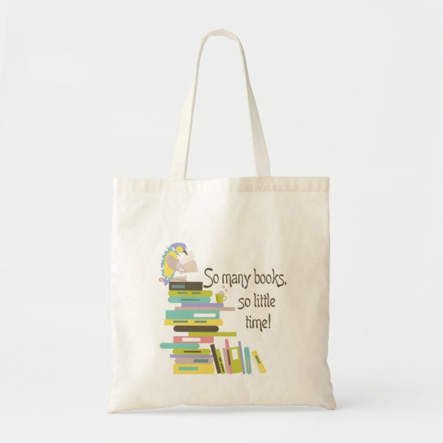So viele Bücher, so wenig Zeit-Taschen-Tasche Tragetasche (Vorne)
