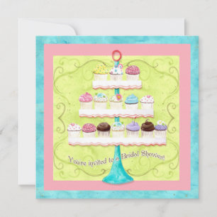 So viele Cupcakes, Brautdusche Einladung