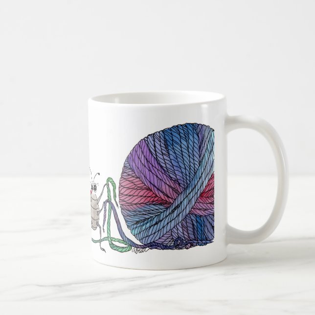 So viele losen Bandenden… Marienkäfer und Kaffeetasse (Rechts)