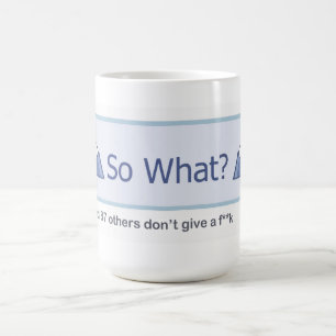 So was? (Facebook Knopf) Kaffeetasse