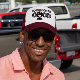 So weit über so gut glücklich Trucker Hut Truckerkappe