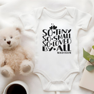 So winzig klein geliebt von allen Baby Neugeborene Strampler