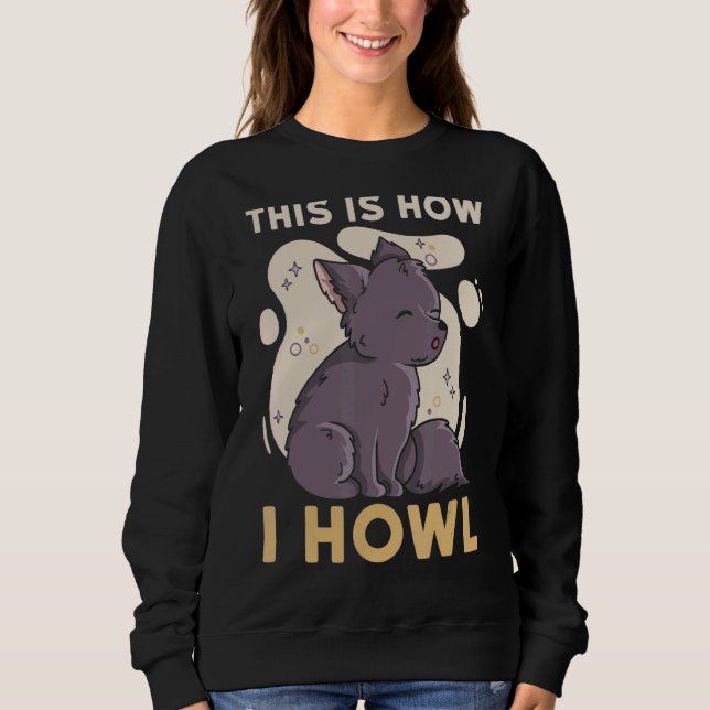 So zahle ich für einen Wolfsmann Sweatshirt (Vorderseite)