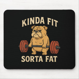 So ziemlich Fit Ein bisschen Fett Lustige Retro Fi Mousepad