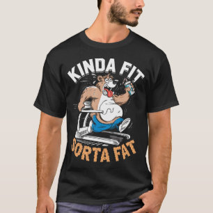 So ziemlich fit, irgendwie fett, lustiger Gym-Körp T-Shirt