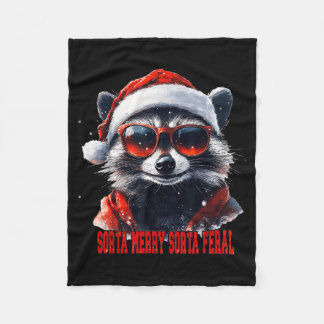 So ziemlich fröhlich, so ziemlich wildes Waschbär- Fleecedecke