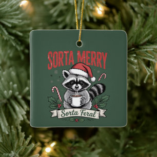 So ziemlich fröhlicher, so ziemlich verwilderter W Keramikornament