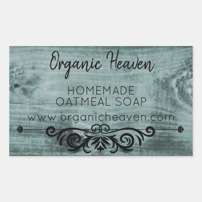 Soap artisanal Rustique Bois Pays Étiquette produi (Devant)