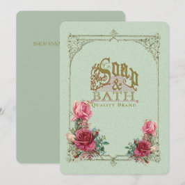 SOAP & BATH ~ Einladung / Event-Karte