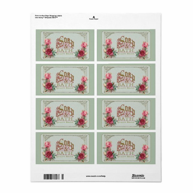 SOAP & BATH ~ Labels (Vorne)